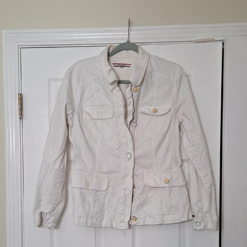 Tommy Hilfiger Cream Utility Jacket